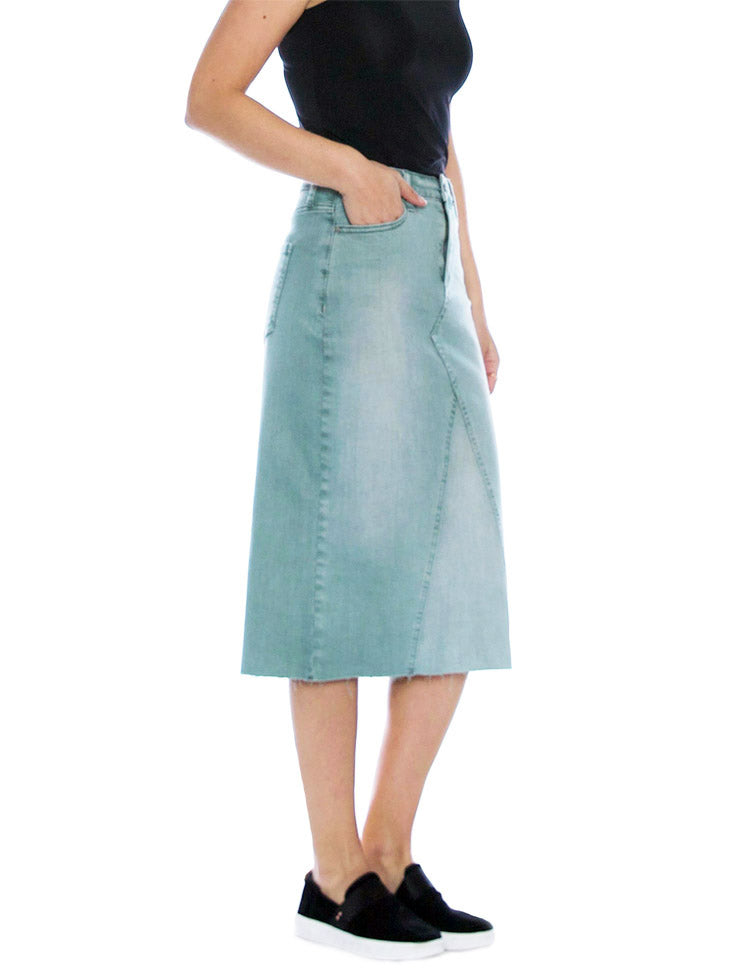 Sally Midi Denim Skirt