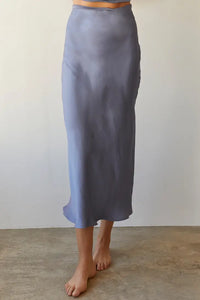 Slate Blue Slip Skirt