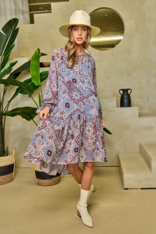 Daphne Printed Dress
