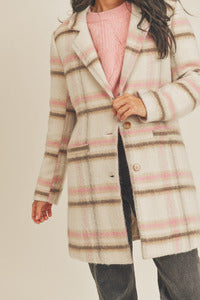 There She Is Plaid Coat